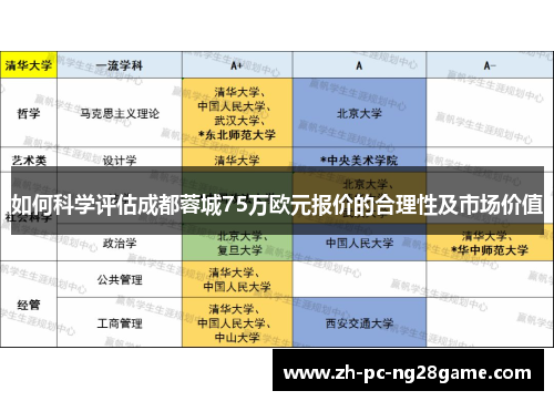 如何科学评估成都蓉城75万欧元报价的合理性及市场价值