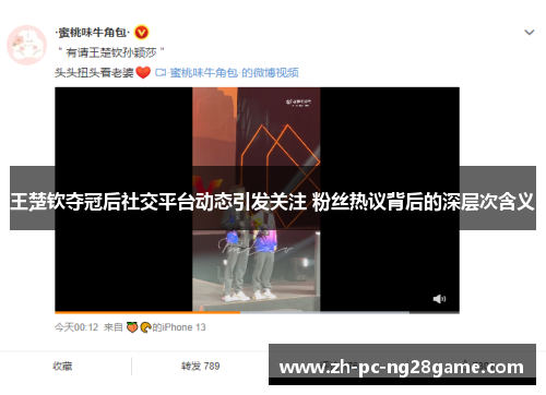 王楚钦夺冠后社交平台动态引发关注 粉丝热议背后的深层次含义